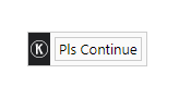Continue Button