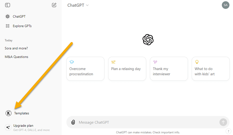 ChatGPT Sidebar