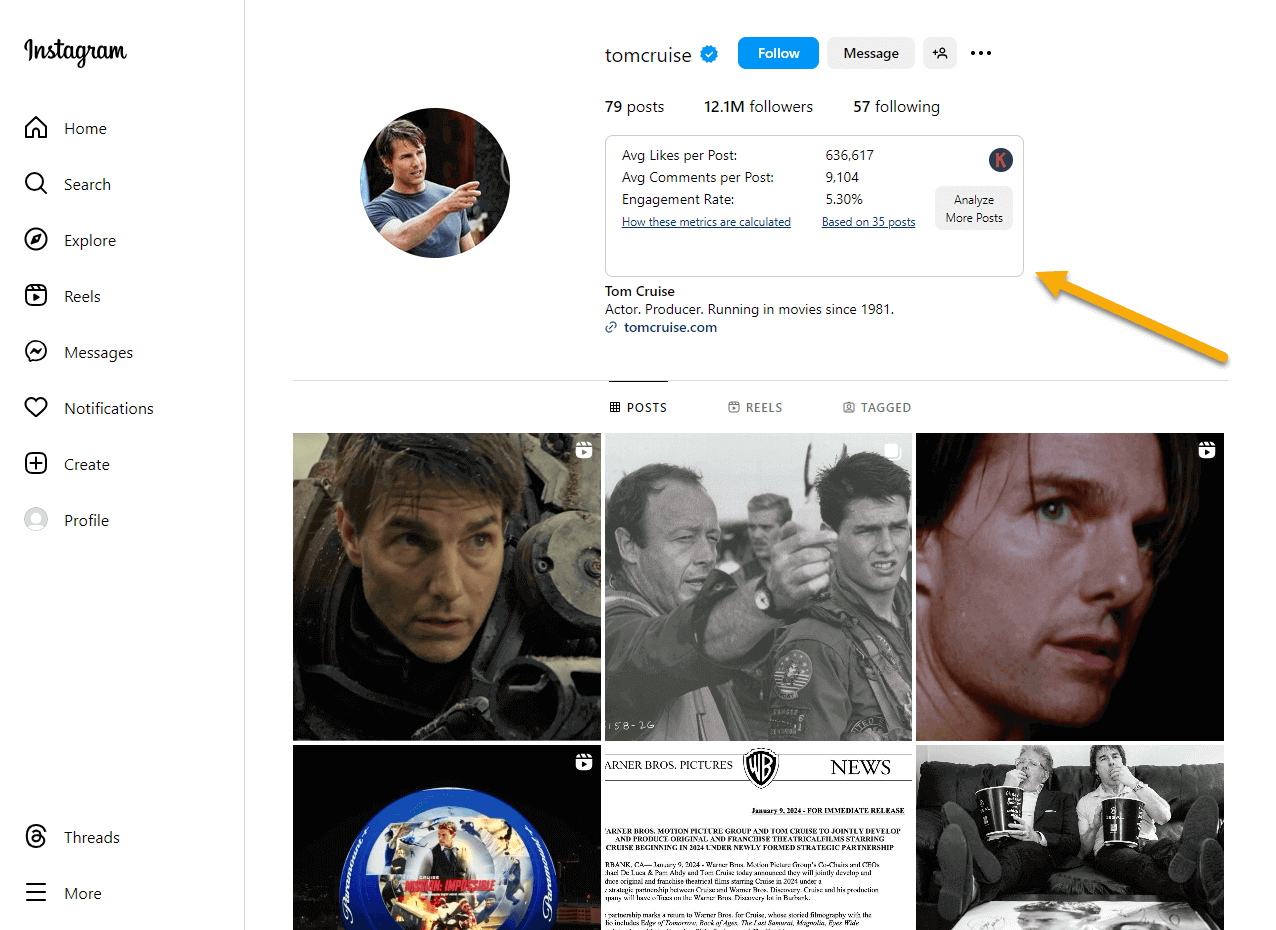 Instagram Metrics