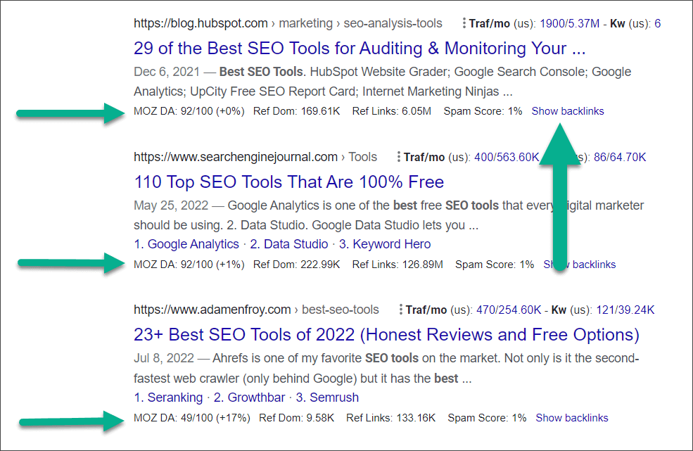 Link Metrics